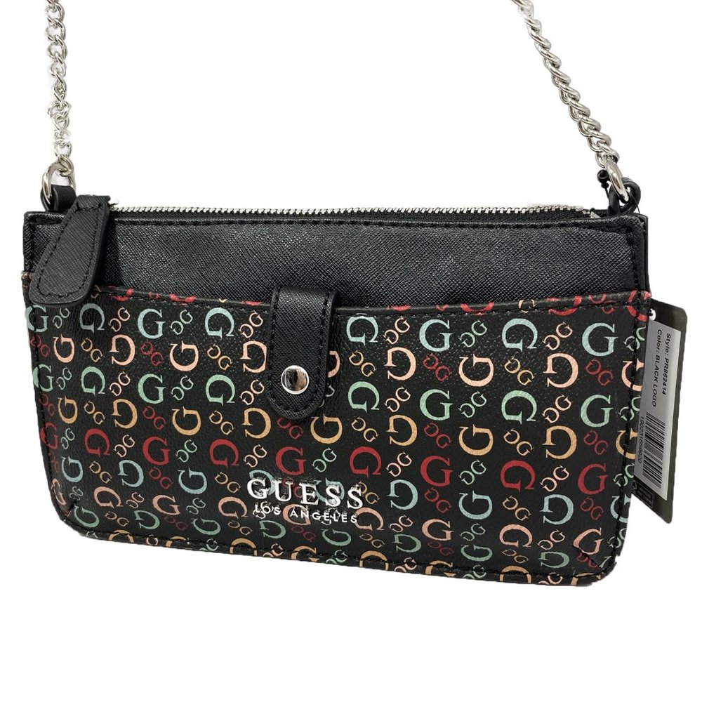 GUESS Factory Jaslynn Colorful Logo Crossbody, Blossom, One size